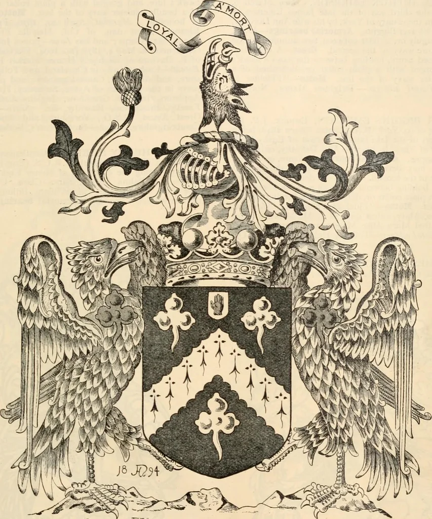 An illustration from Armorial families : a directory of gentlemen of coat-armour, 1905, leaf 500
