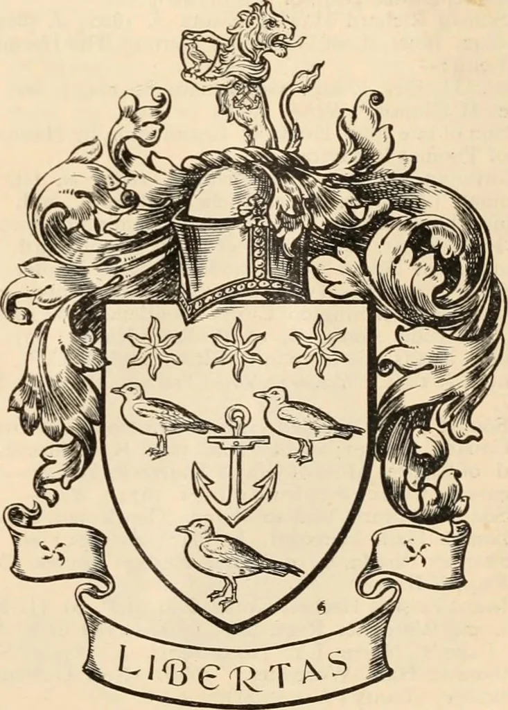 An illustration from Armorial families : a directory of gentlemen of coat-armour, 1905, leaf 506