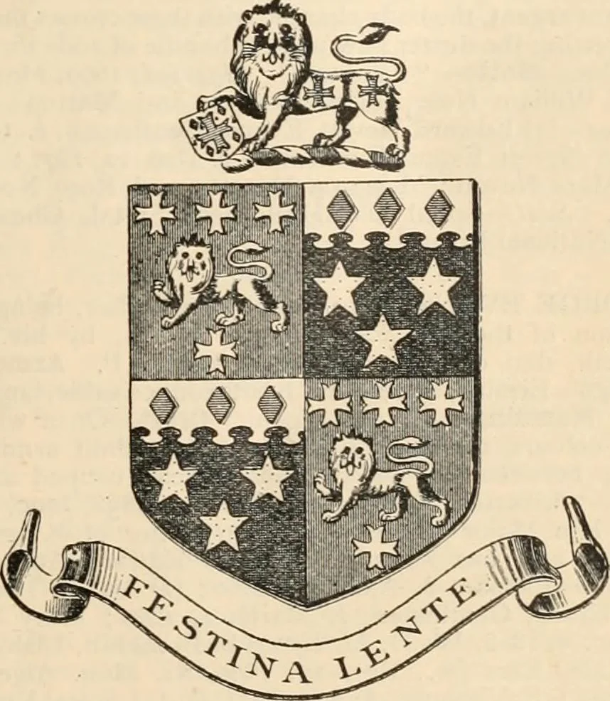 An illustration from Armorial families : a directory of gentlemen of coat-armour, 1905, leaf 508