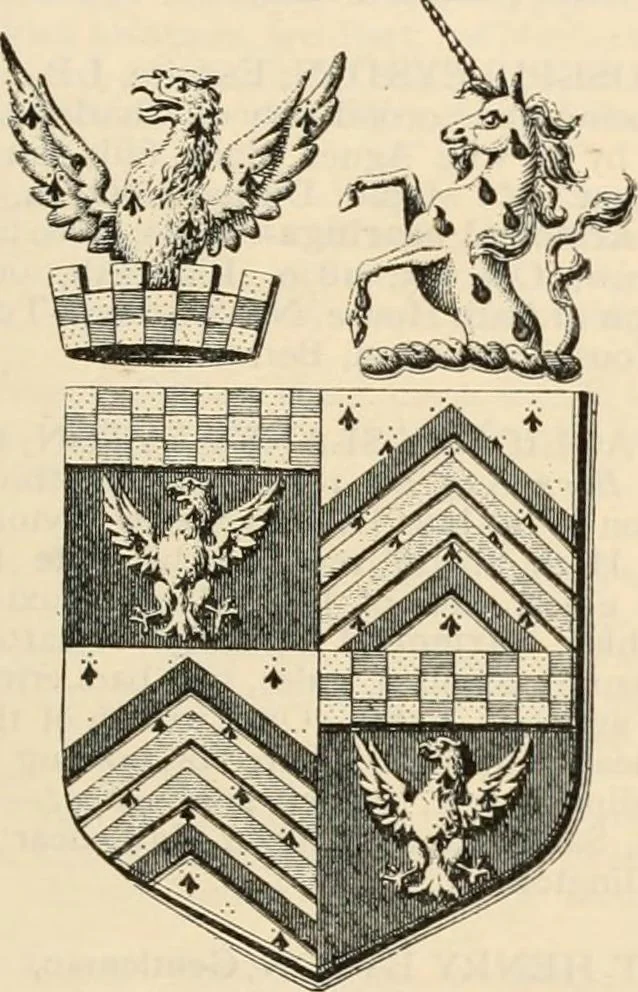 An illustration from Armorial families : a directory of gentlemen of coat-armour, 1905, leaf 510