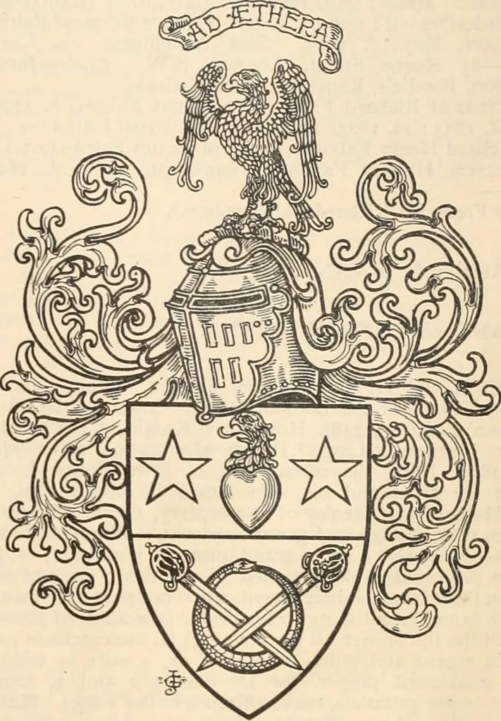 An illustration from Armorial families : a directory of gentlemen of coat-armour, 1905, leaf 514