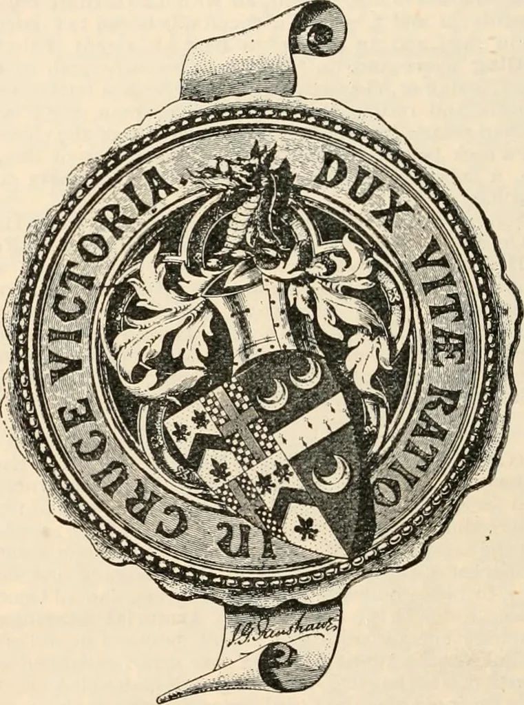 An illustration from Armorial families : a directory of gentlemen of coat-armour, 1905, leaf 515