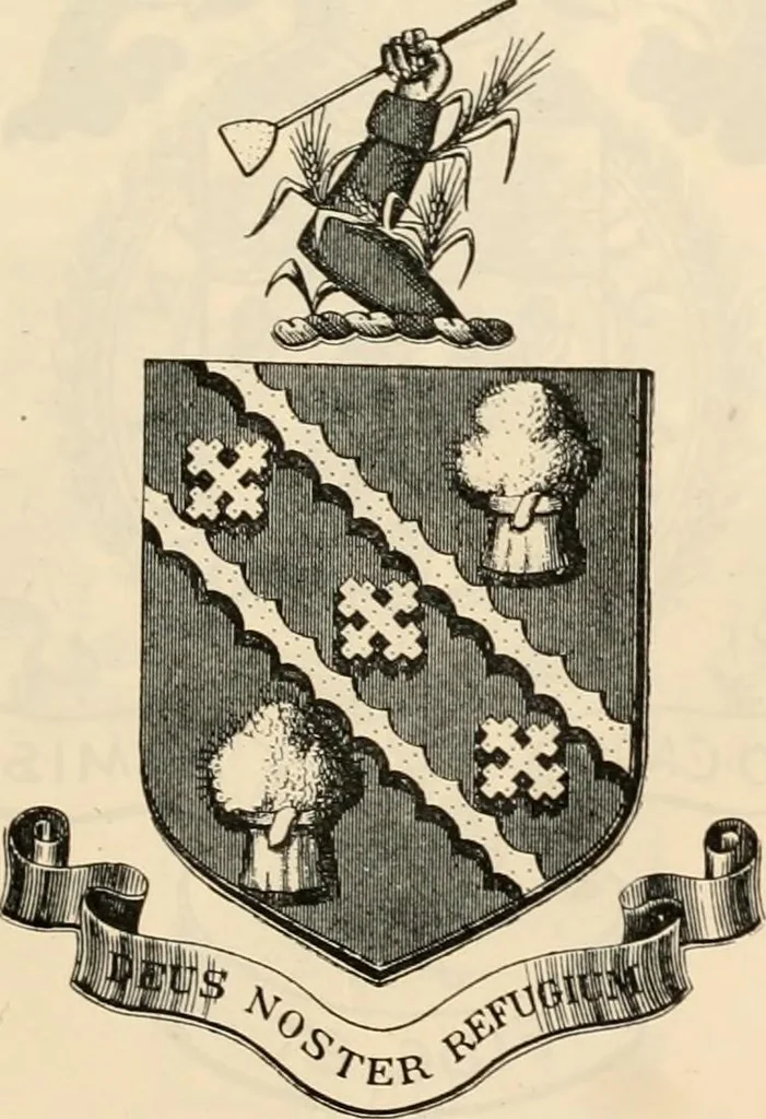 An illustration from Armorial families : a directory of gentlemen of coat-armour, 1905, leaf 518