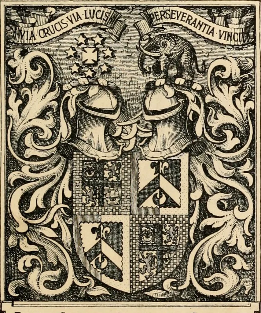 An illustration from Armorial families : a directory of gentlemen of coat-armour, 1905, leaf 52