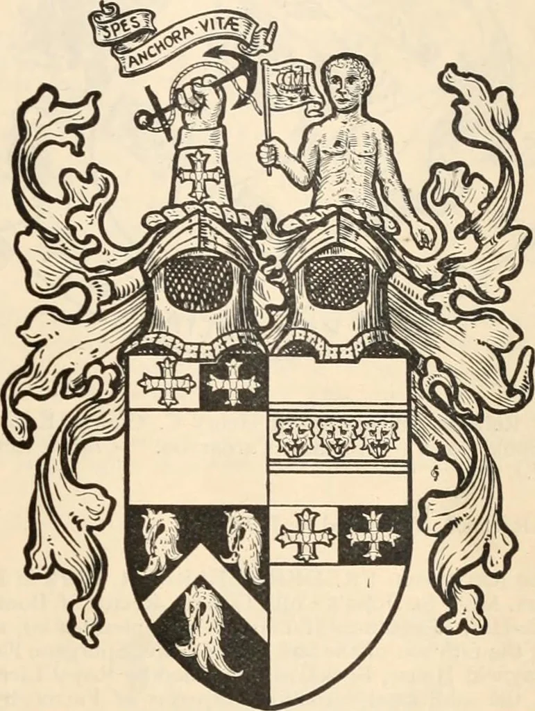 An illustration from Armorial families : a directory of gentlemen of coat-armour, 1905, leaf 520