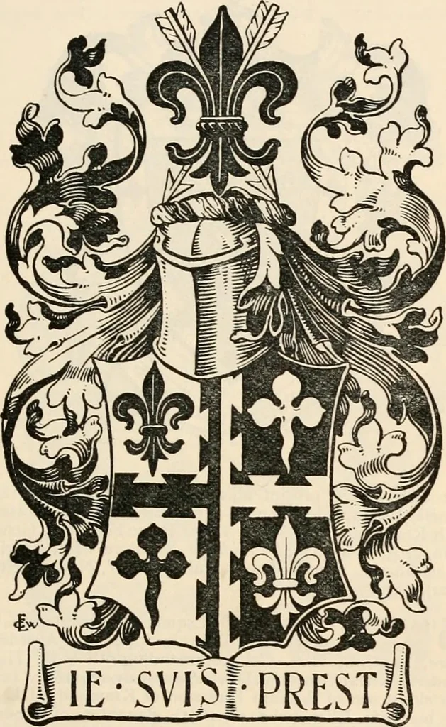 An illustration from Armorial families : a directory of gentlemen of coat-armour, 1905, leaf 528