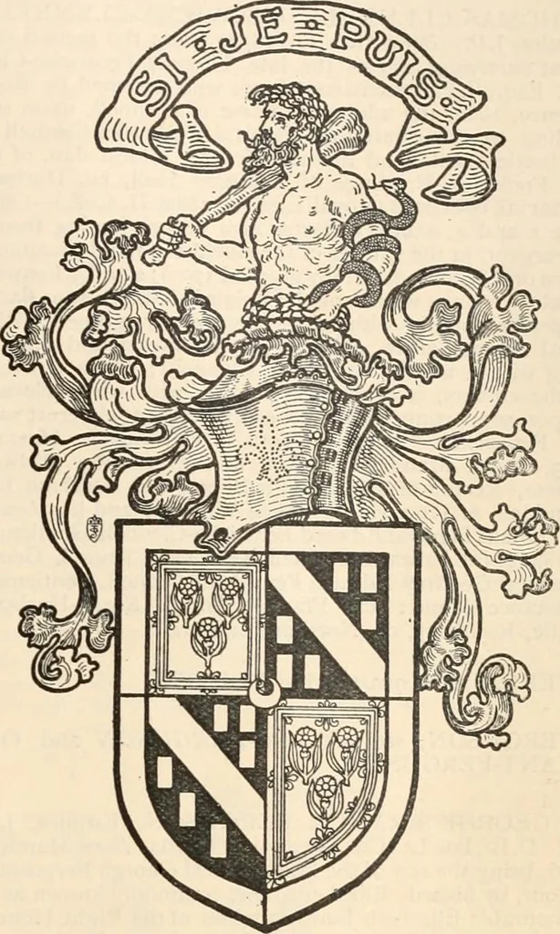 An illustration from Armorial families : a directory of gentlemen of coat-armour, 1905, leaf 528
