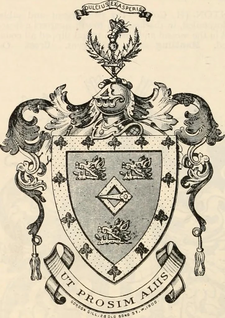 An illustration from Armorial families : a directory of gentlemen of coat-armour, 1905, leaf 529