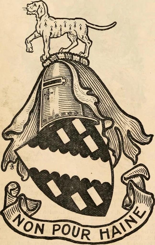 An illustration from Armorial families : a directory of gentlemen of coat-armour, 1905, leaf 53