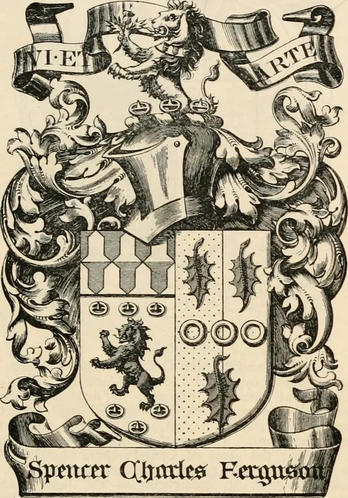 An illustration from Armorial families : a directory of gentlemen of coat-armour, 1905, leaf 530