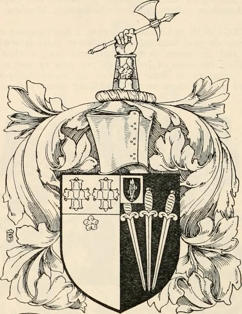 An illustration from Armorial families : a directory of gentlemen of coat-armour, 1905, leaf 531