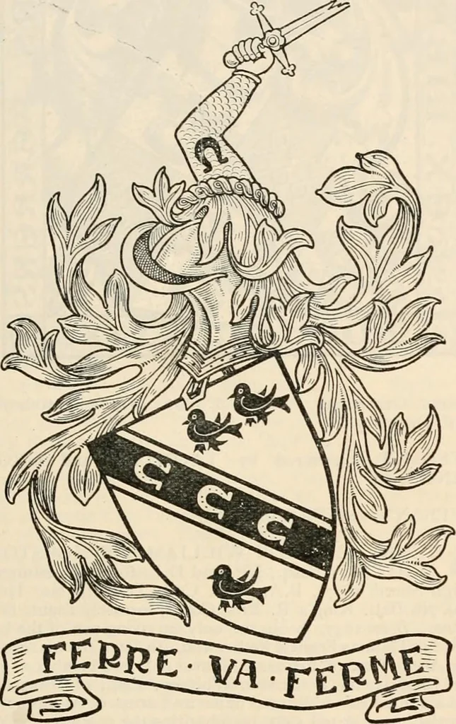 An illustration from Armorial families : a directory of gentlemen of coat-armour, 1905, leaf 532