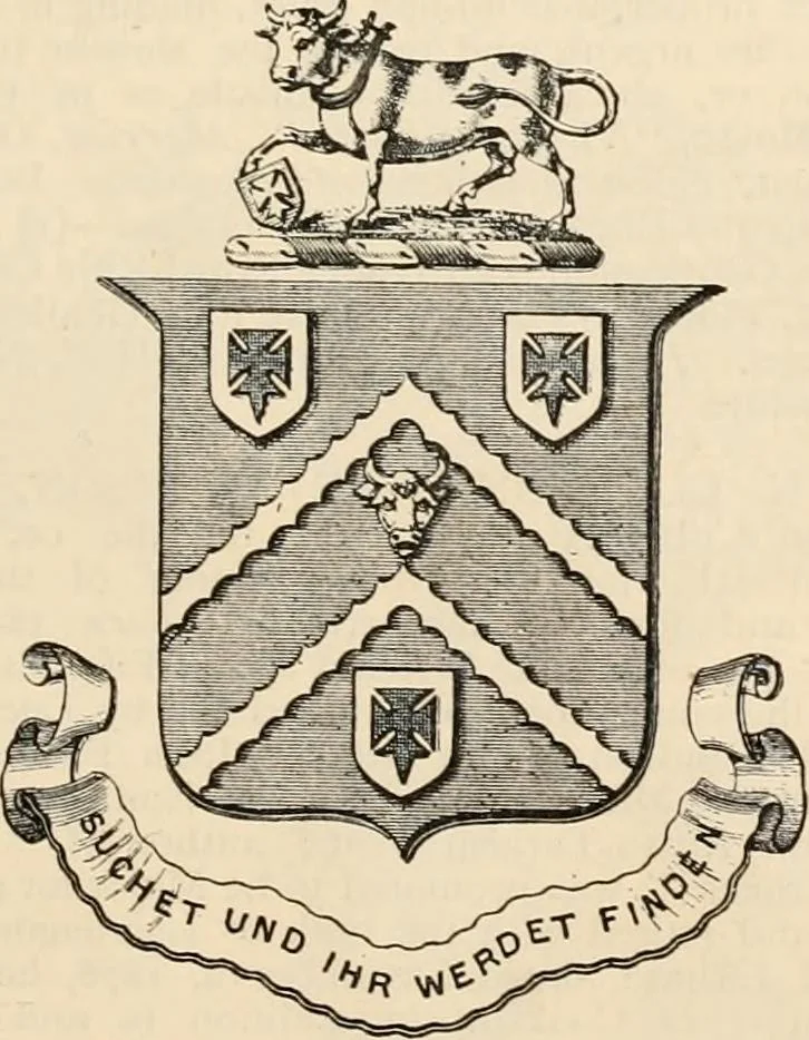 An illustration from Armorial families : a directory of gentlemen of coat-armour, 1905, leaf 534