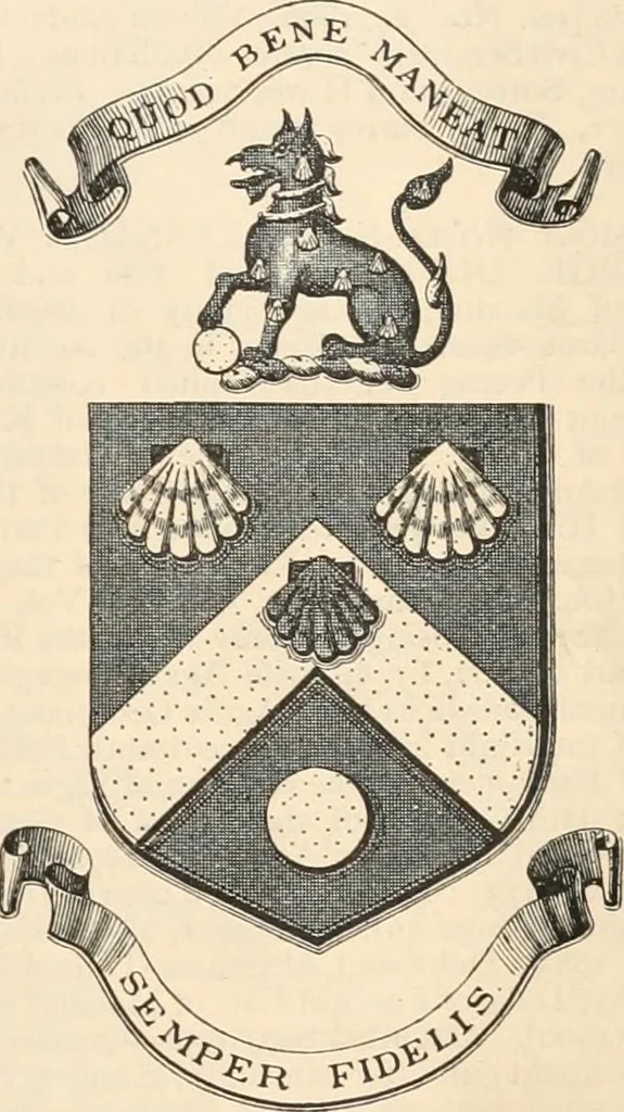 An illustration from Armorial families : a directory of gentlemen of coat-armour, 1905, leaf 534