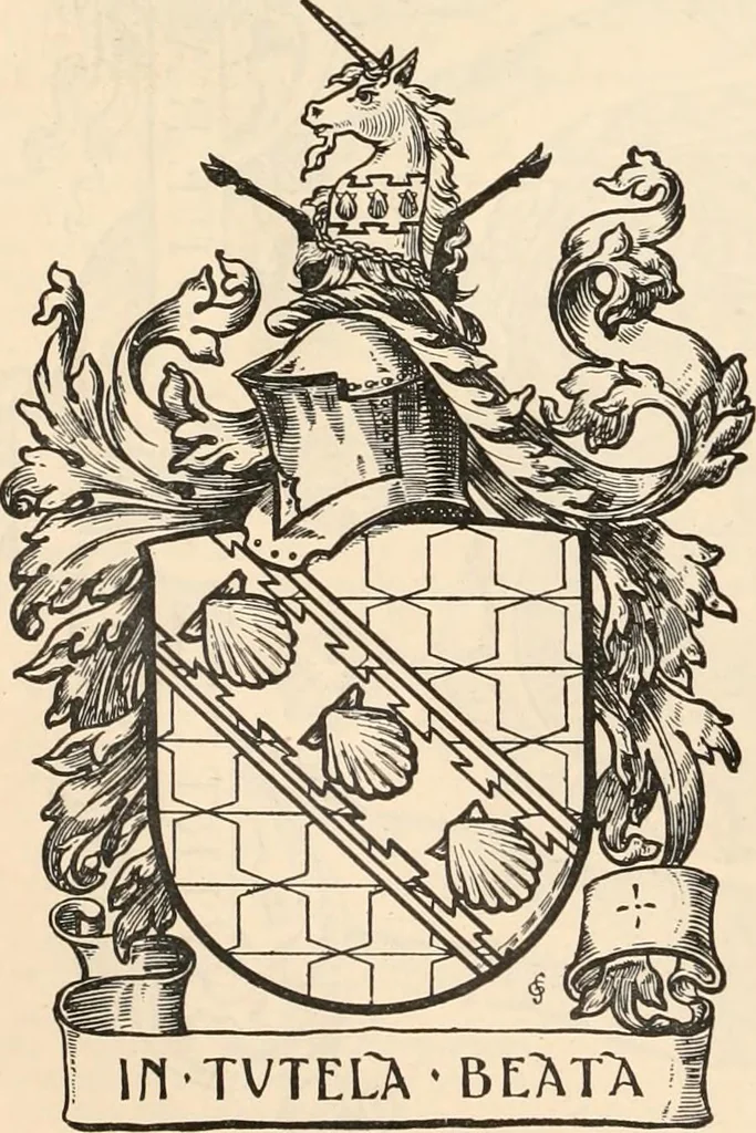 An illustration from Armorial families : a directory of gentlemen of coat-armour, 1905, leaf 539