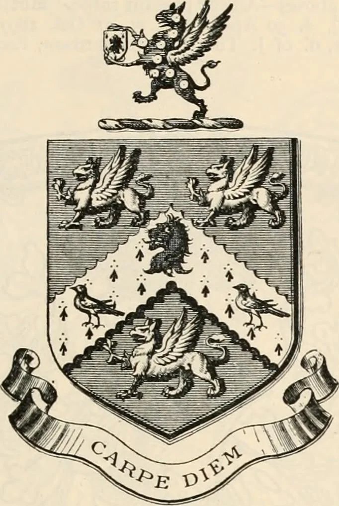An illustration from Armorial families : a directory of gentlemen of coat-armour, 1905, leaf 540