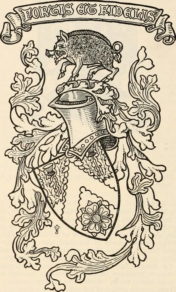 An illustration from Armorial families : a directory of gentlemen of coat-armour, 1905, leaf 541