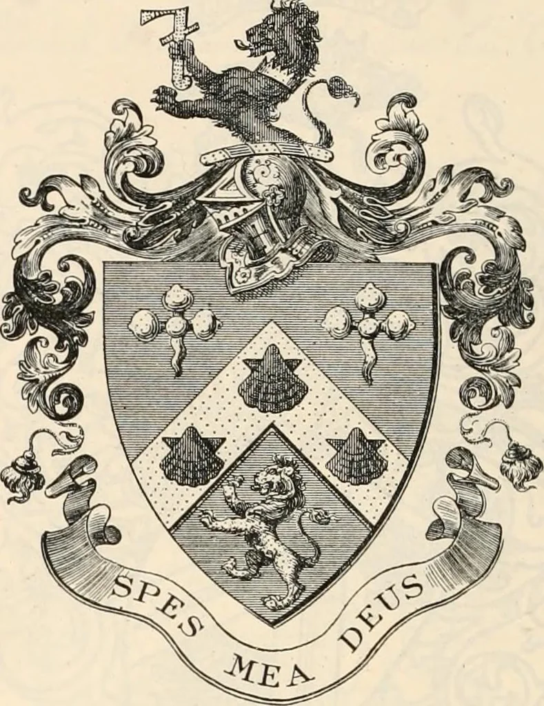 An illustration from Armorial families : a directory of gentlemen of coat-armour, 1905, leaf 543