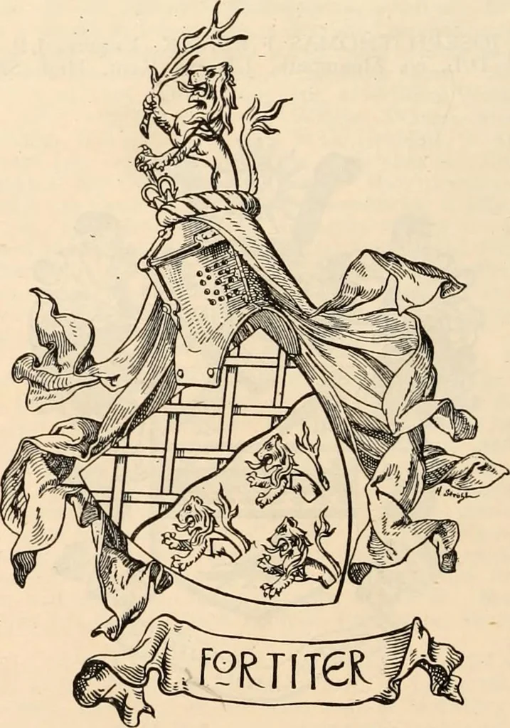 An illustration from Armorial families : a directory of gentlemen of coat-armour, 1905, leaf 545