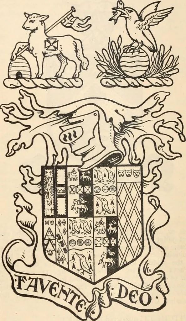 An illustration from Armorial families : a directory of gentlemen of coat-armour, 1905, leaf 546