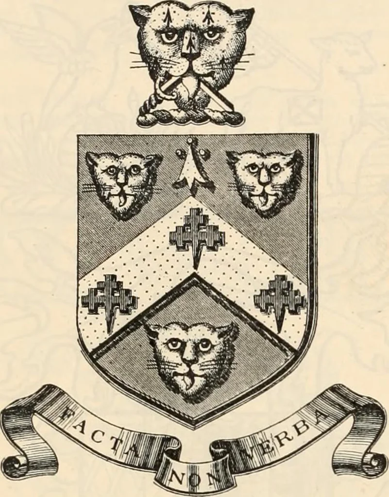 An illustration from Armorial families : a directory of gentlemen of coat-armour, 1905, leaf 547