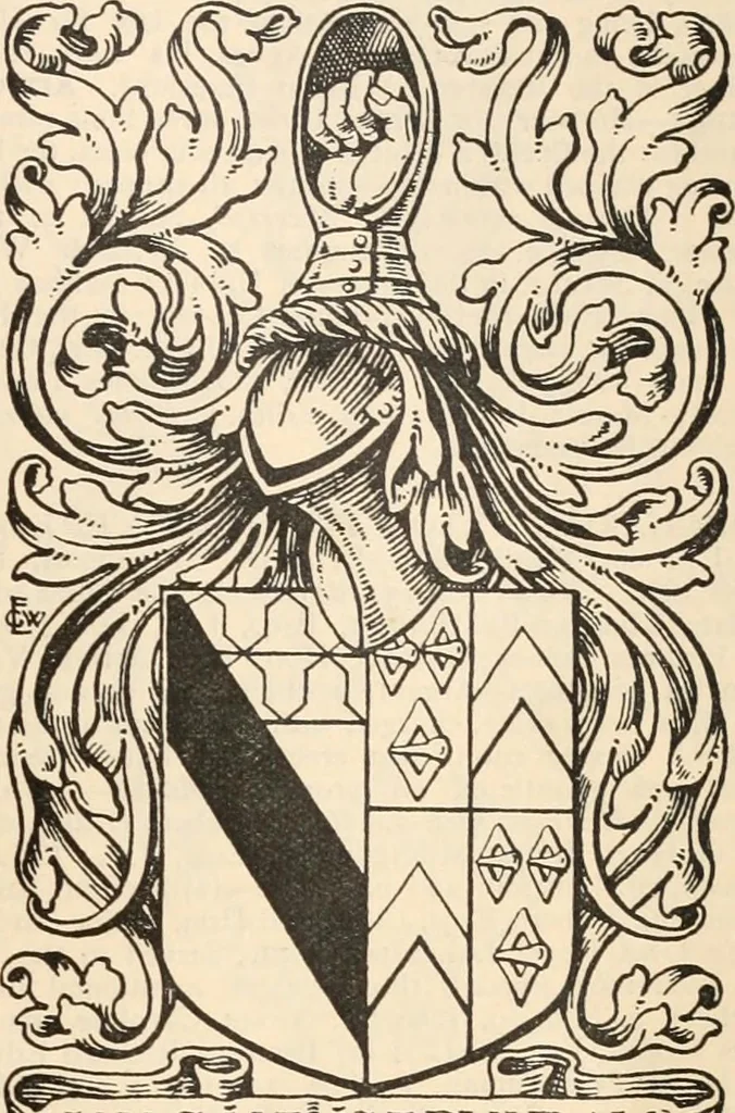 An illustration from Armorial families : a directory of gentlemen of coat-armour, 1905, leaf 550