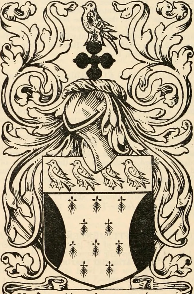 An illustration from Armorial families : a directory of gentlemen of coat-armour, 1905, leaf 551
