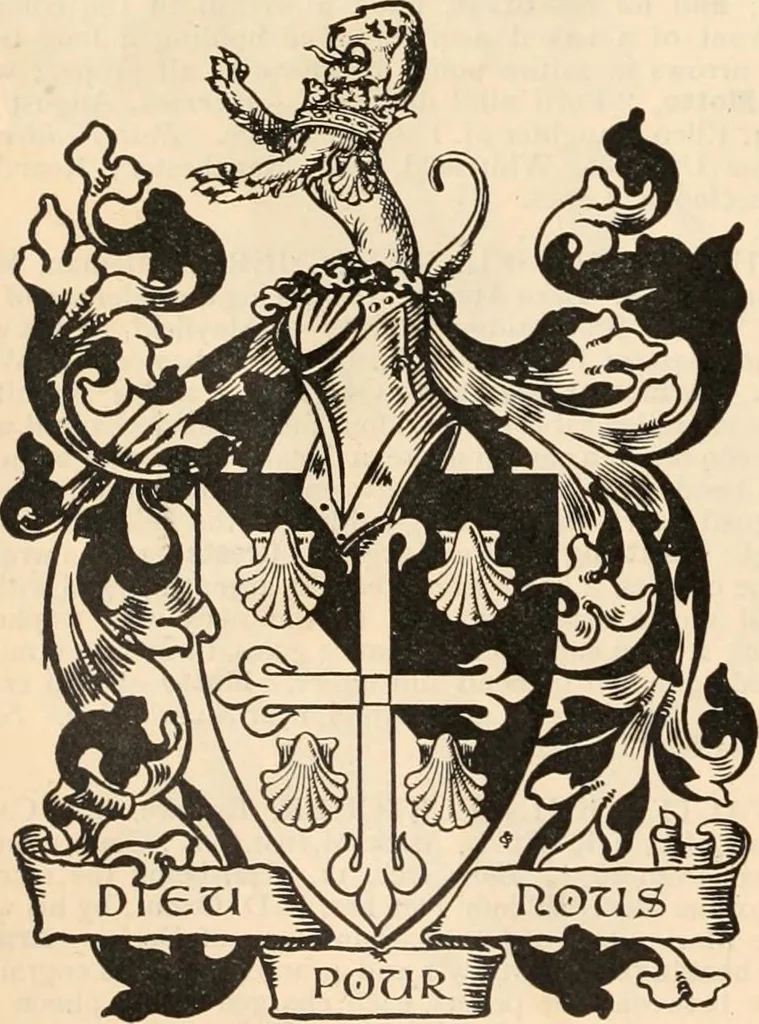 An illustration from Armorial families : a directory of gentlemen of coat-armour, 1905, leaf 555