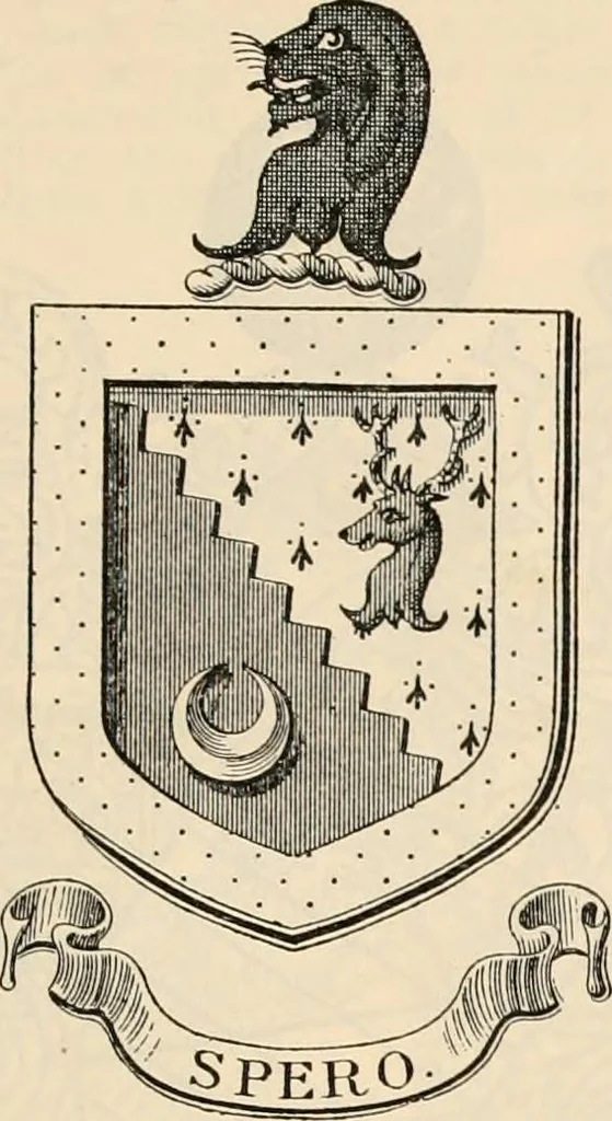 An illustration from Armorial families : a directory of gentlemen of coat-armour, 1905, leaf 56