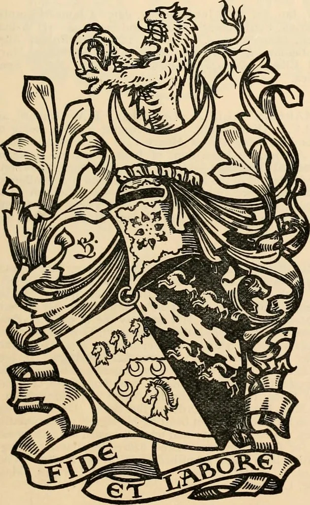 An illustration from Armorial families : a directory of gentlemen of coat-armour, 1905, leaf 56