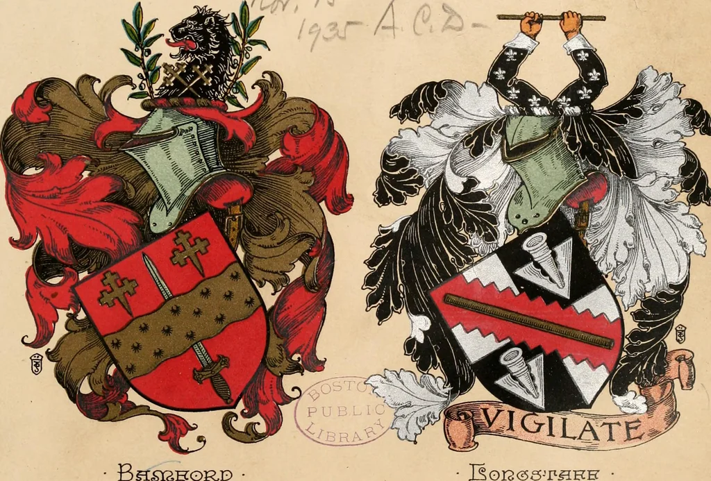 An illustration from Armorial families : a directory of gentlemen of coat-armour, 1905, leaf 560