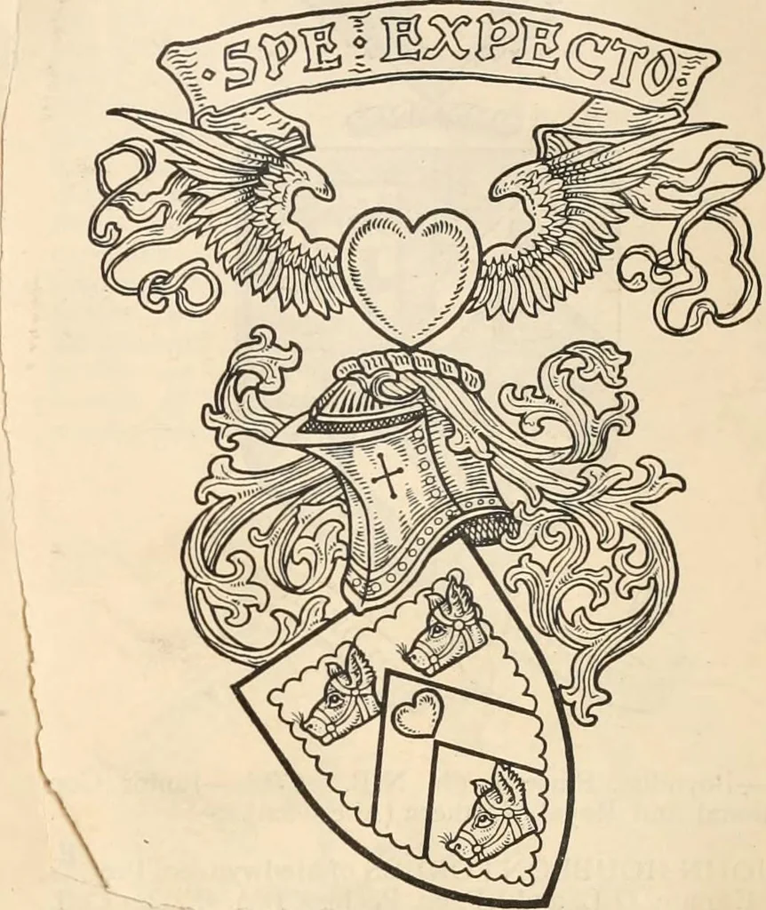 An illustration from Armorial families : a directory of gentlemen of coat-armour, 1905, leaf 562