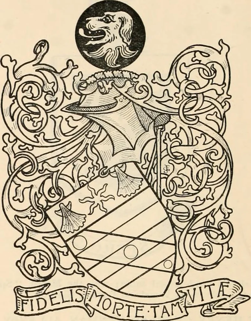 An illustration from Armorial families : a directory of gentlemen of coat-armour, 1905, leaf 57