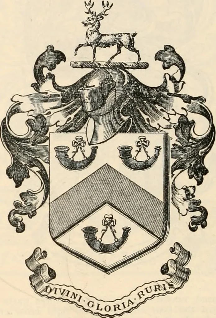 An illustration from Armorial families : a directory of gentlemen of coat-armour, 1905, leaf 571