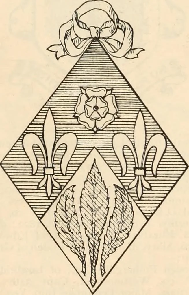 An illustration from Armorial families : a directory of gentlemen of coat-armour, 1905, leaf 573
