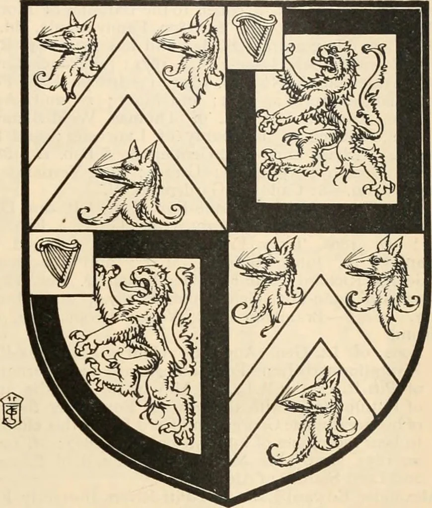 An illustration from Armorial families : a directory of gentlemen of coat-armour, 1905, leaf 574