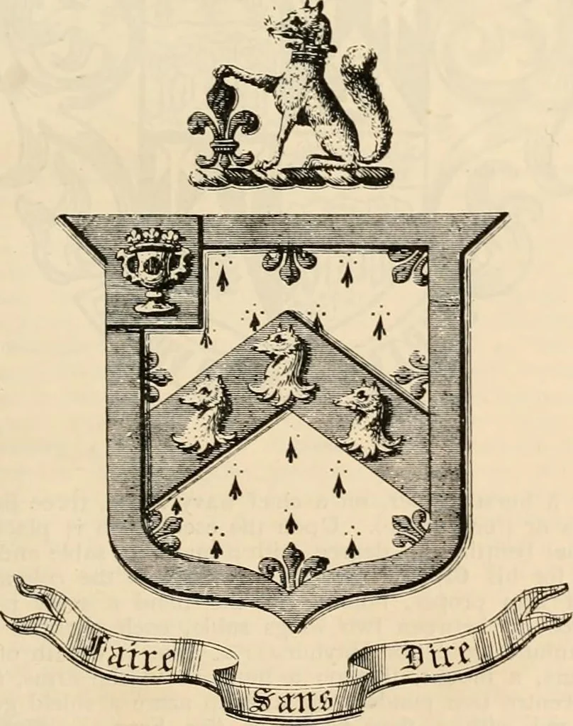 An illustration from Armorial families : a directory of gentlemen of coat-armour, 1905, leaf 578