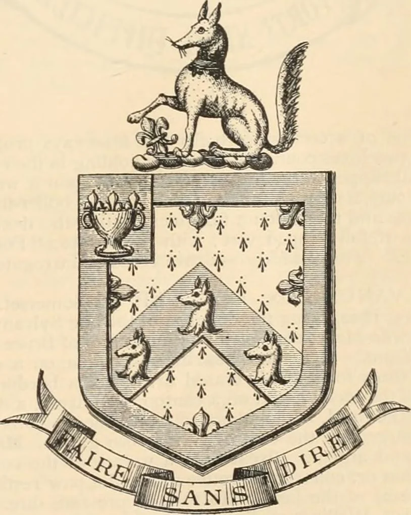 An illustration from Armorial families : a directory of gentlemen of coat-armour, 1905, leaf 578