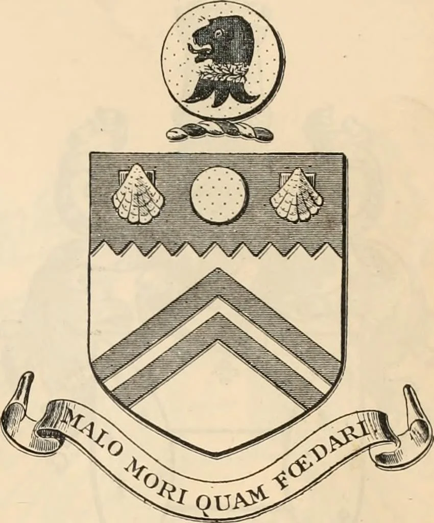An illustration from Armorial families : a directory of gentlemen of coat-armour, 1905, leaf 58