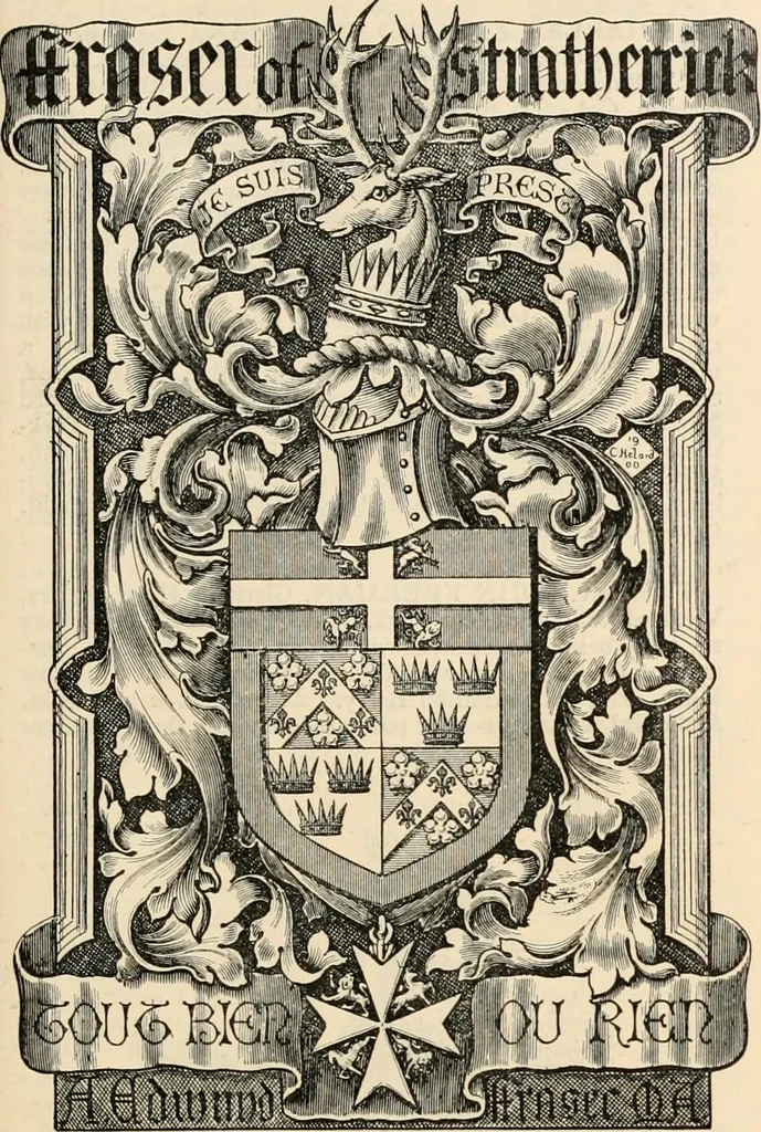 An illustration from Armorial families : a directory of gentlemen of coat-armour, 1905, leaf 582
