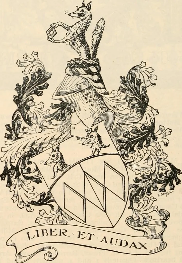 An illustration from Armorial families : a directory of gentlemen of coat-armour, 1905, leaf 583