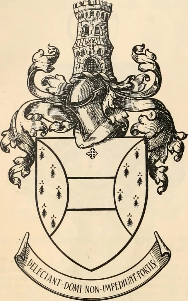 An illustration from Armorial families : a directory of gentlemen of coat-armour, 1905, leaf 59