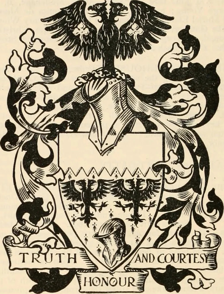 An illustration from Armorial families : a directory of gentlemen of coat-armour, 1905, leaf 597