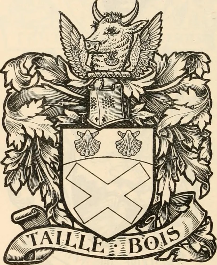 An illustration from Armorial families : a directory of gentlemen of coat-armour, 1905, leaf 599