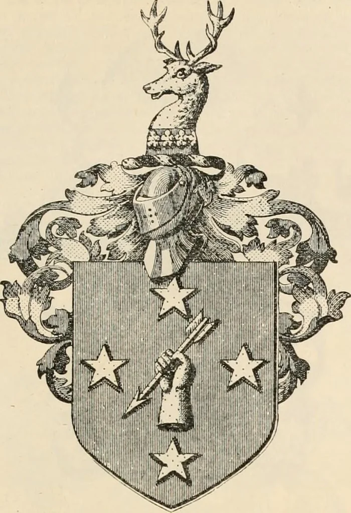 An illustration from Armorial families : a directory of gentlemen of coat-armour, 1905, leaf 600
