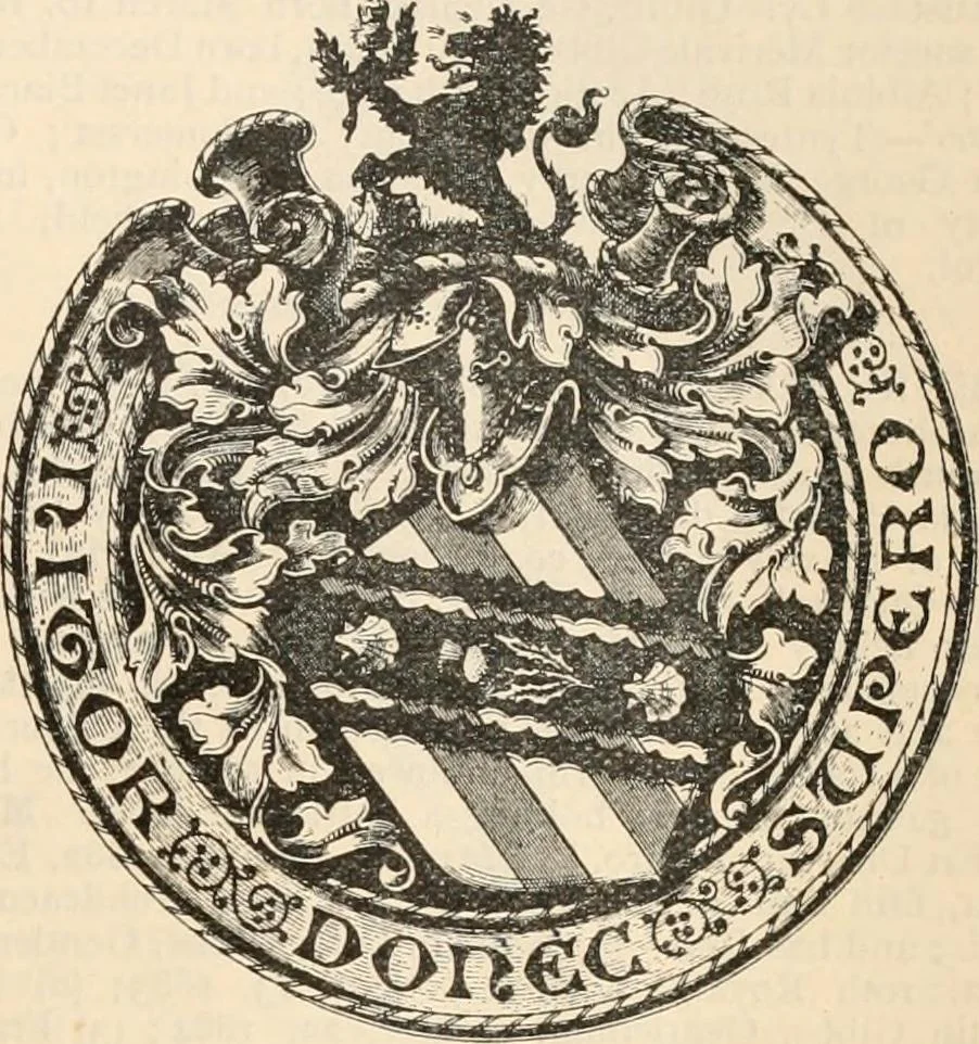 An illustration from Armorial families : a directory of gentlemen of coat-armour, 1905, leaf 600