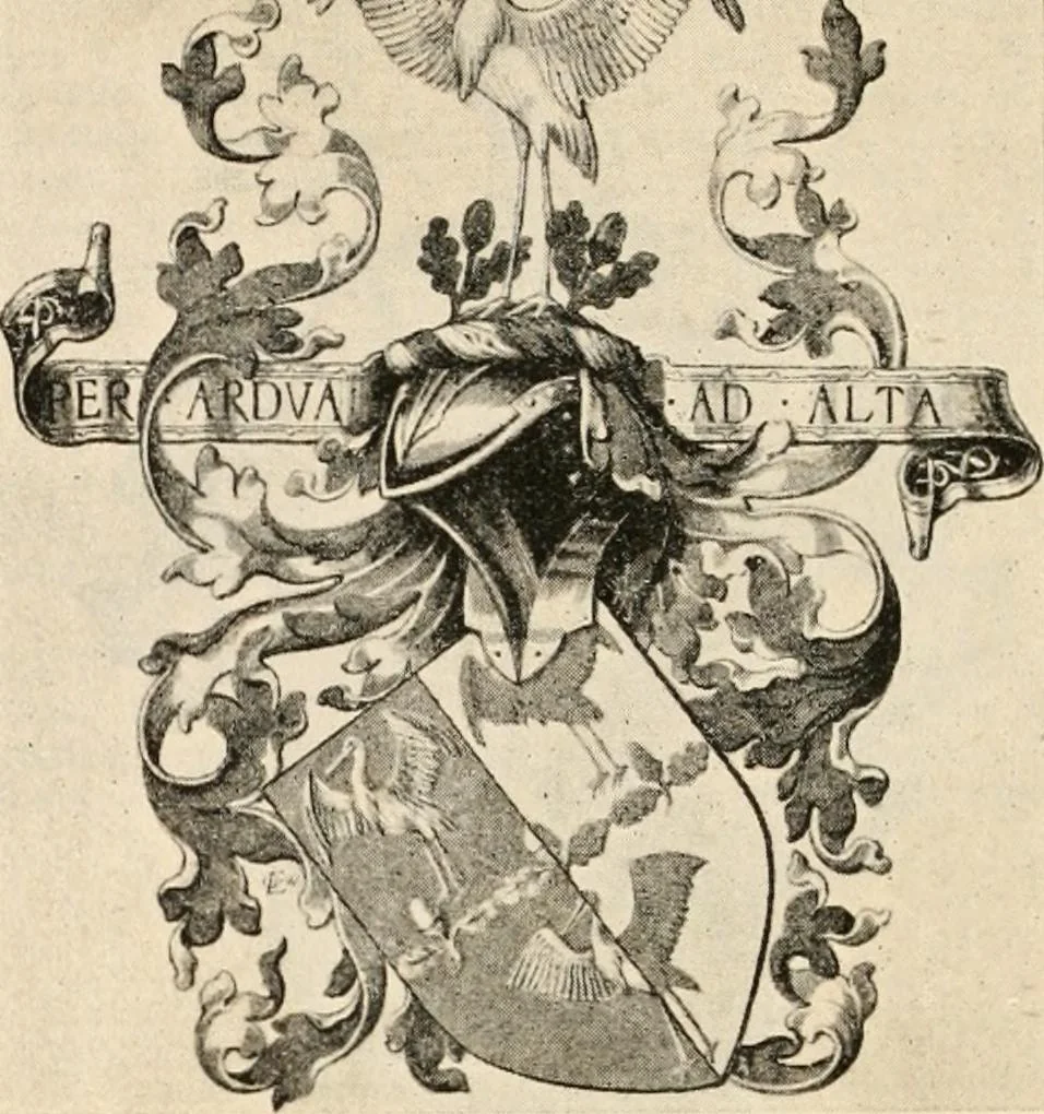 An illustration from Armorial families : a directory of gentlemen of coat-armour, 1905, leaf 601