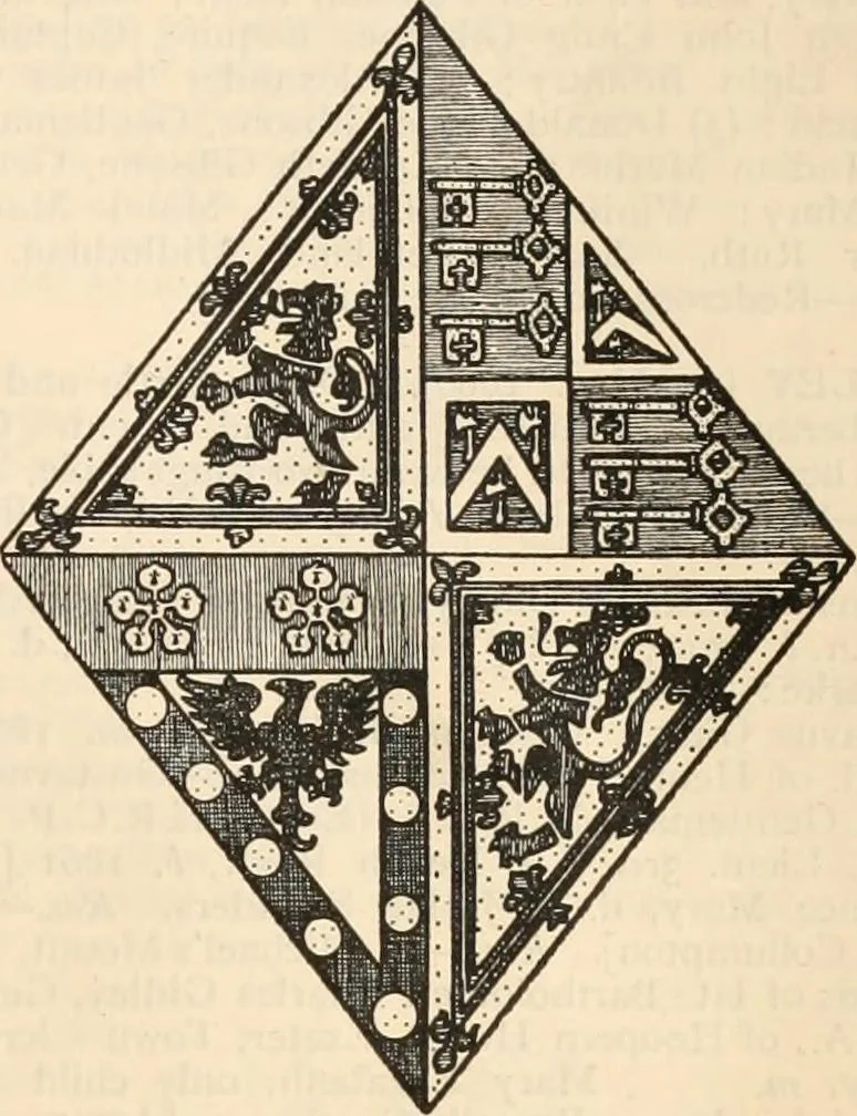 An illustration from Armorial families : a directory of gentlemen of coat-armour, 1905, leaf 602