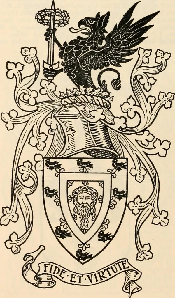 An illustration from Armorial families : a directory of gentlemen of coat-armour, 1905, leaf 609