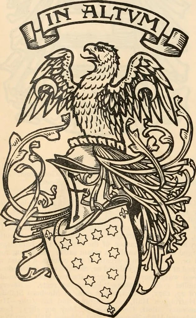 An illustration from Armorial families : a directory of gentlemen of coat-armour, 1905, leaf 61